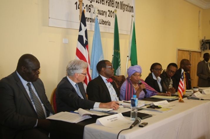 President Sirleaf Chairs High Level Panel on International Migration at Bella Casa Hotel